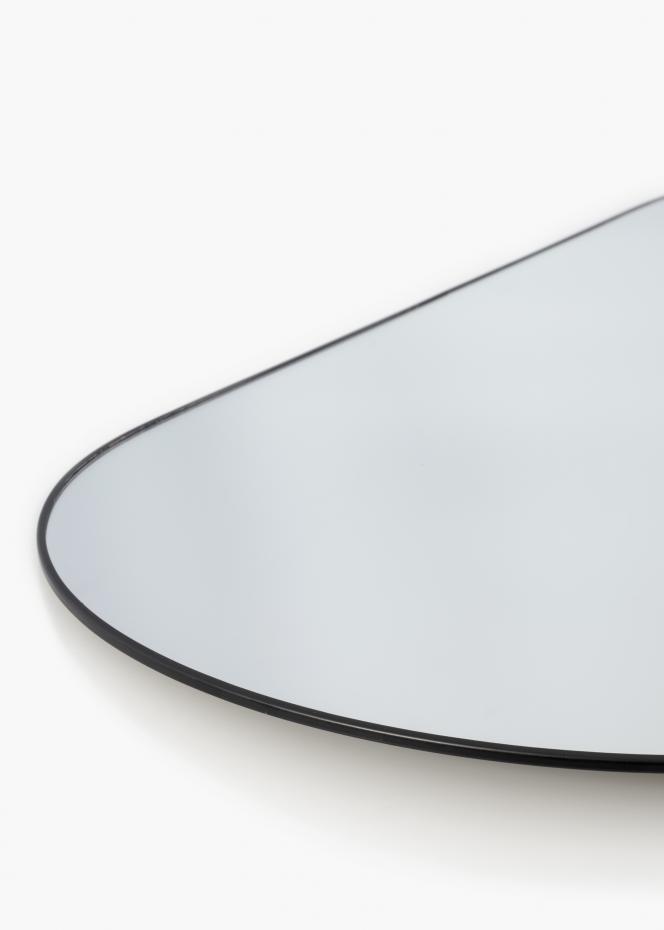Oval Mirror Jersey- Thin Black 35x80 cm