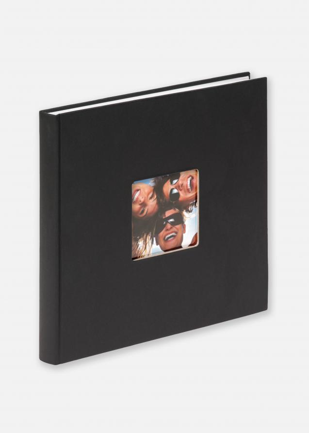 Fun Album Svart - 26x25 cm (40 Vita sidor / 20 blad)