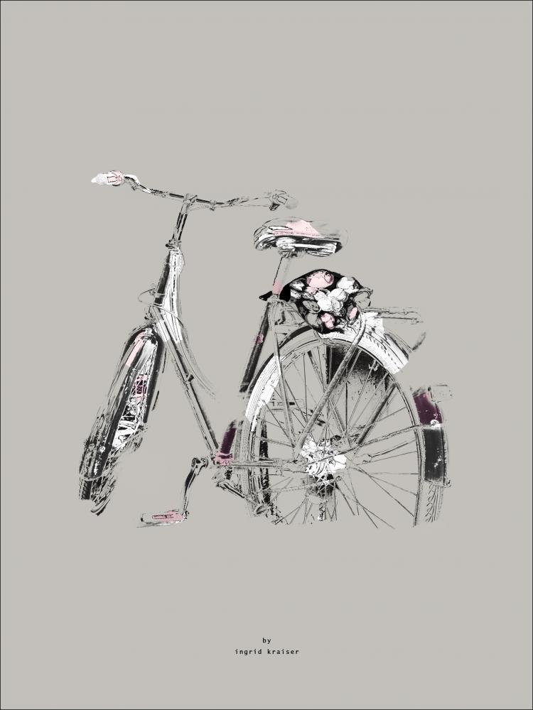 Flower Bike Poster