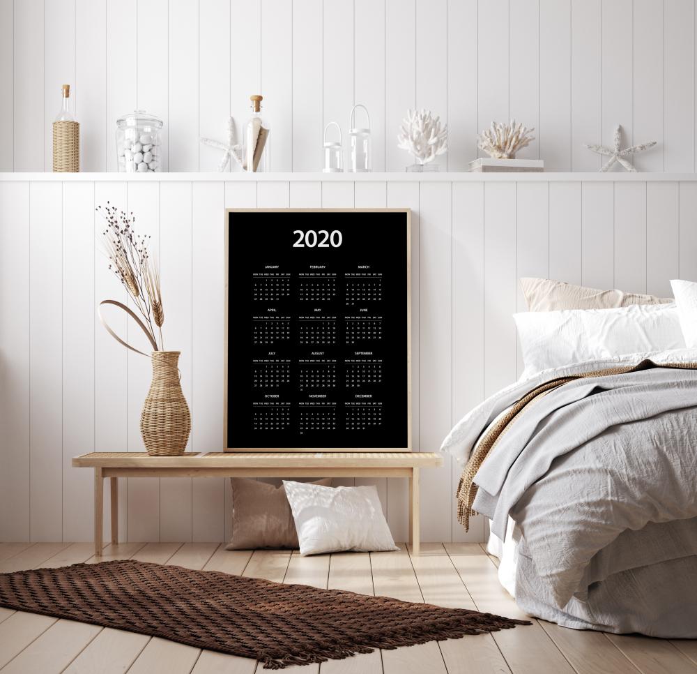 Calendar 2020 - White Poster