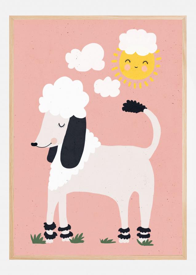 Happy Poodle Poster