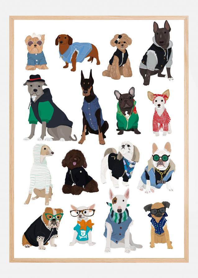 Cool Dog Print Poster