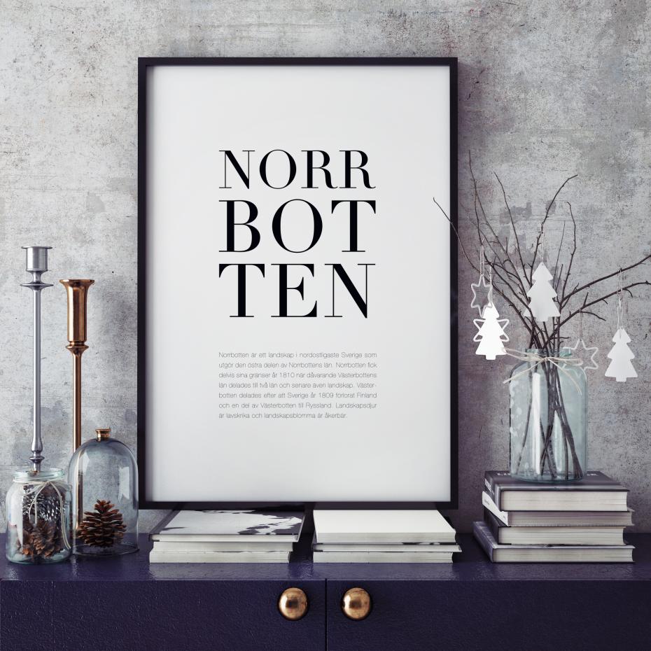 Landskap Norrbotten Poster