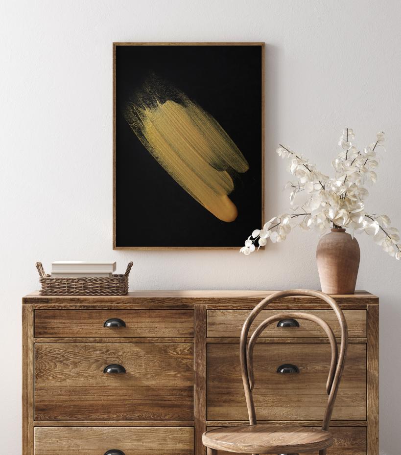 Abstract Gold Poster