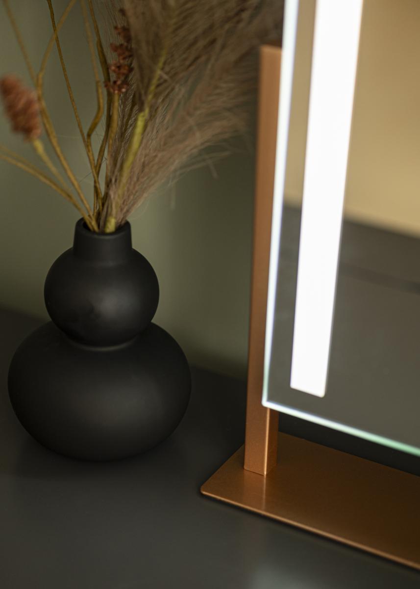 KAILA Sminkspegel Stand LED Roséguld 30x41 cm
