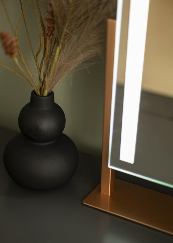KAILA Sminkspegel Stand LED Rosguld 30x41 cm