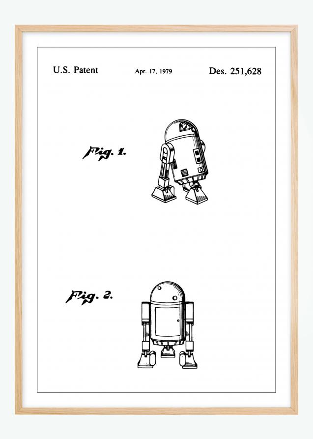 Patentritning - Star Wars - R2-D2 Poster
