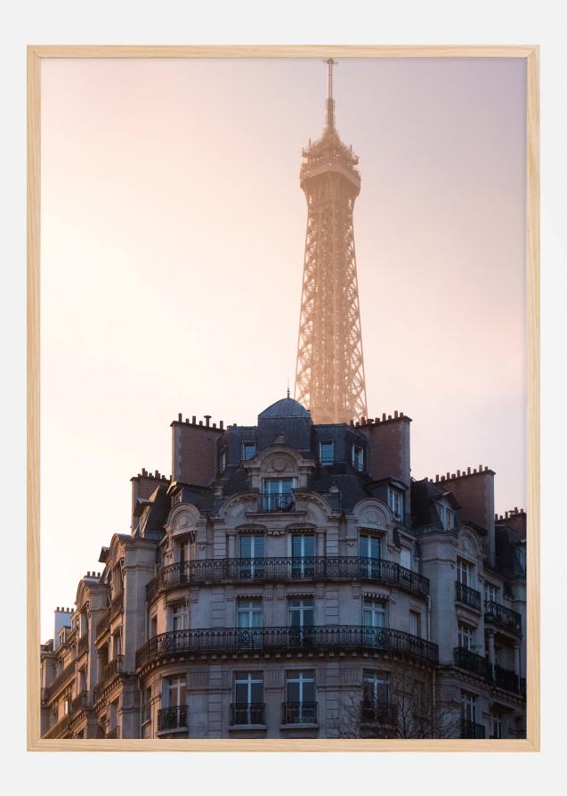The peeking Eiffel Poster