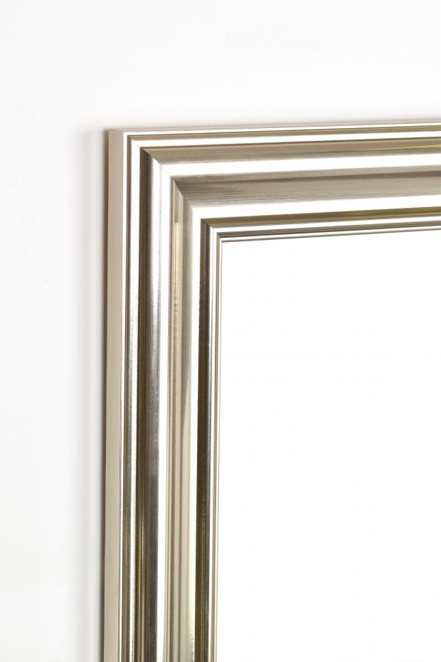 Spegel Cambridge High Gloss Silver 62x82 cm