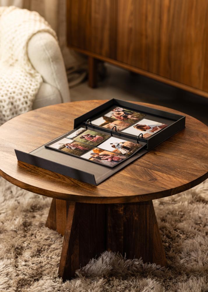 KAILA OUR LOVE STORY Black - Coffee Table Photo Album (60 Svarta Sidor)