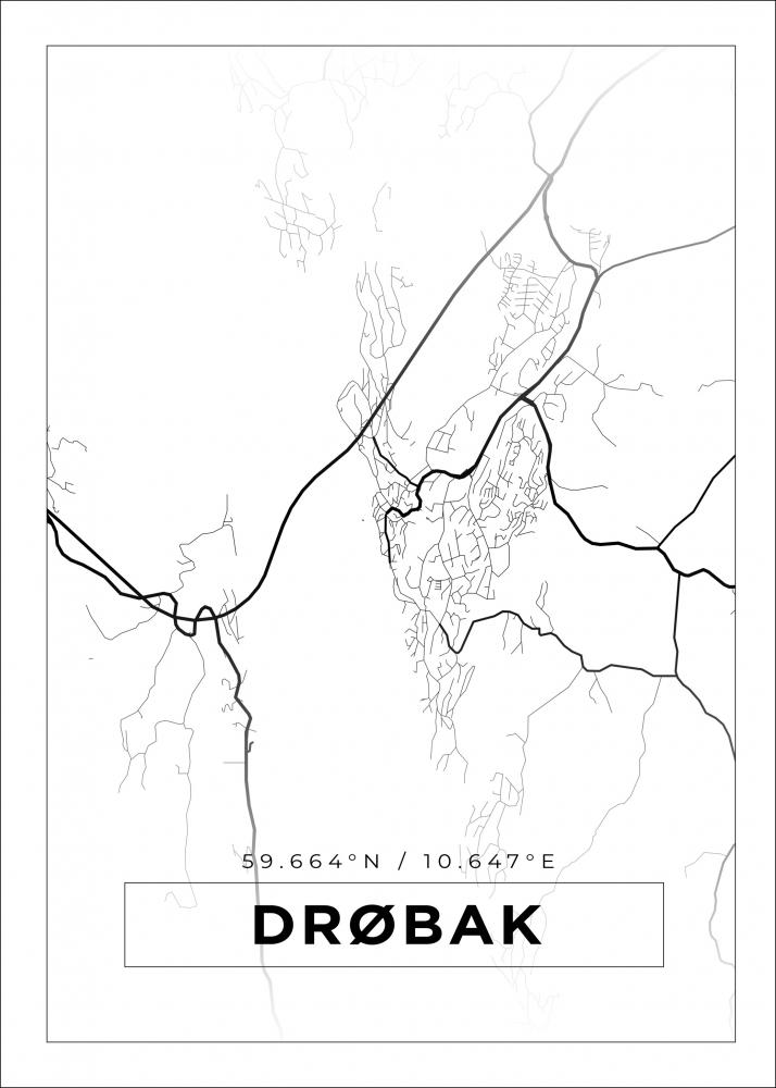 Karta - Drbak - Vit Poster