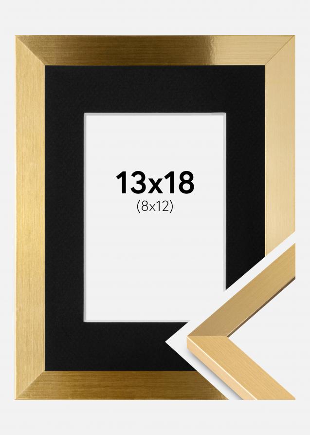 Ram Selection Guld 13x18 cm - Passepartout Svart 9x13 cm