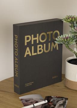KAILA PHOTO ALBUM Black - Coffee Table Photo Album (60 Svarta Sidor / 30 Blad)