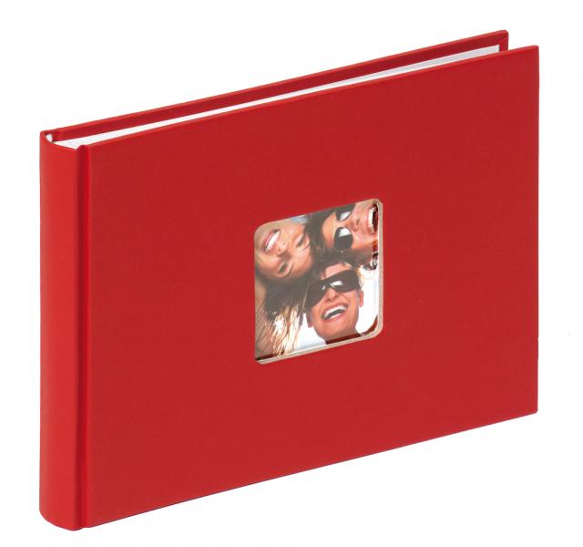 Fun Album Röd - 22x16 cm (40 Vita sidor / 20 blad)