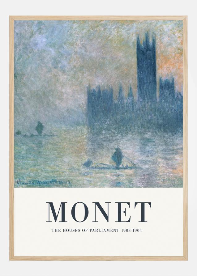 Claude Monet -The Houses of Parliament Poster