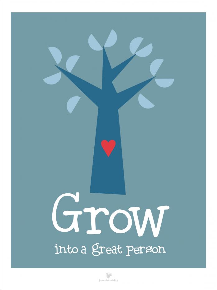 Grow - Blue Poster
