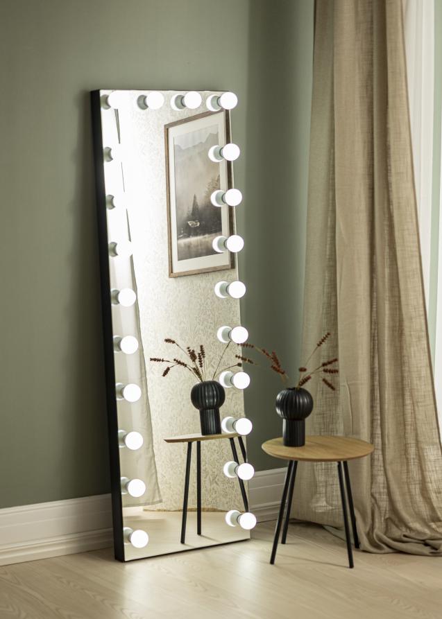 KAILA Spegel Tall LED Svart 55x165 cm