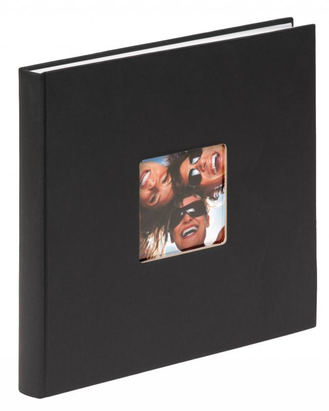 Fun Album Svart - 26x25 cm (40 Vita sidor / 20 blad)