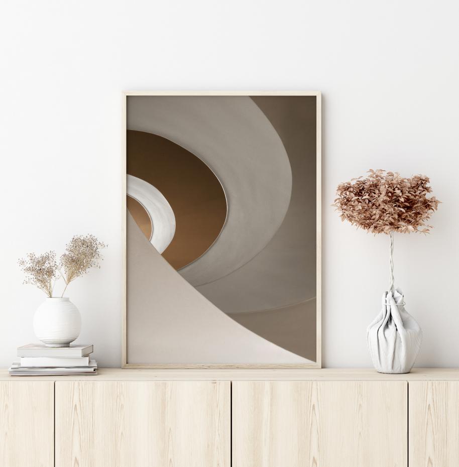 Concrete Stairs Poster
