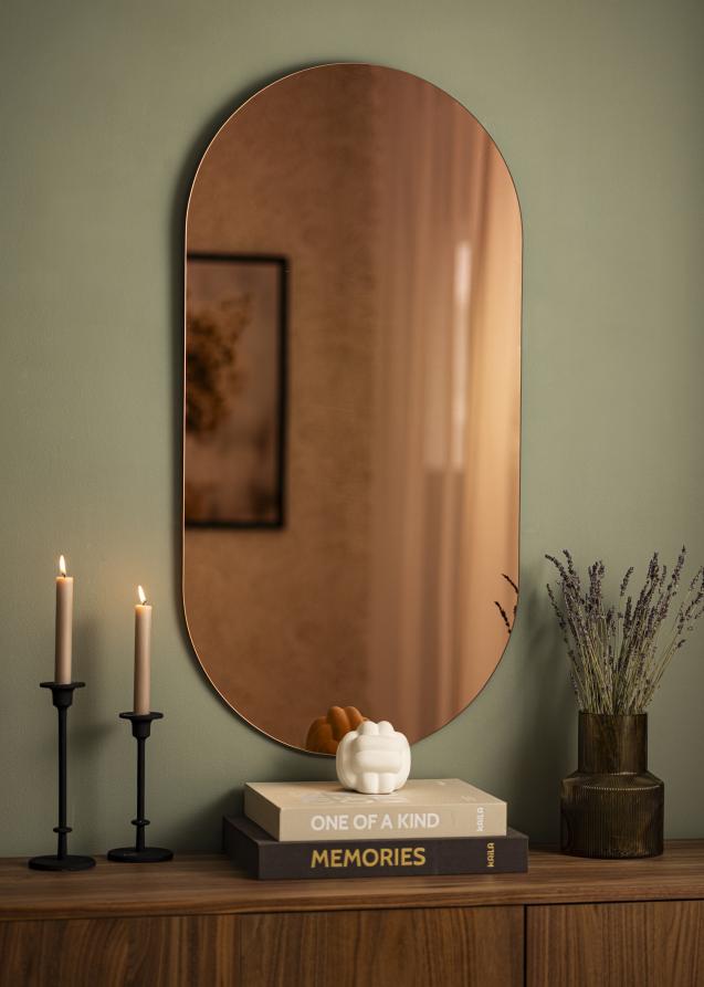 KAILA Spegel Oval Rose Gold 50x100 cm