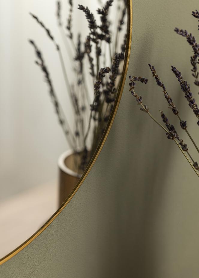 KAILA Round Mirror - Thin Brass 40 cm 