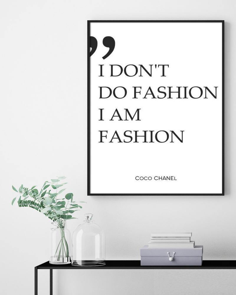 Coco Chanel I am - 30x40 cm Poster