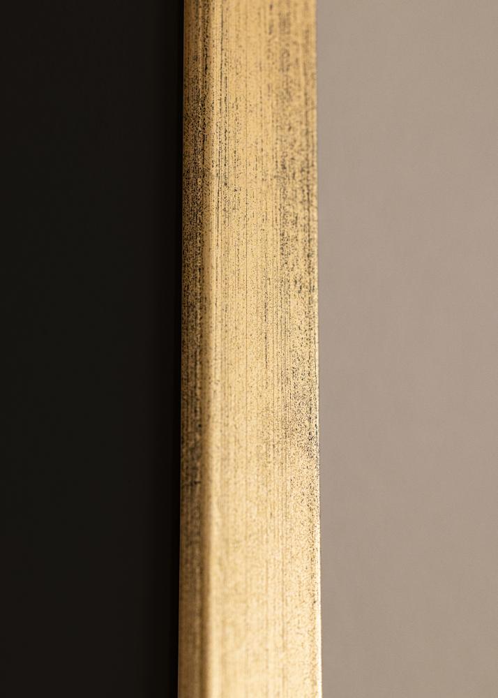 Ram Stilren Guld 20x30 cm - Passepartout Svart 15x21 cm (A5)