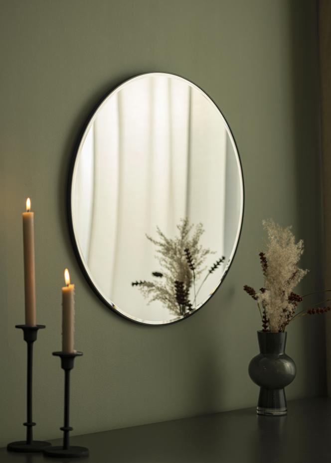 Spegel Premium Black Circle 60 cm 