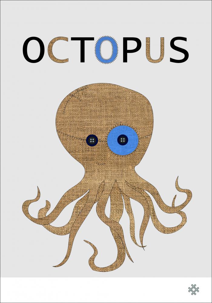 Fabric octopus Poster