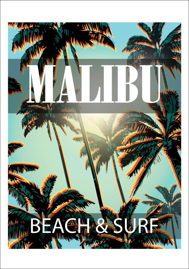 Malibu 50x70 cm Poster
