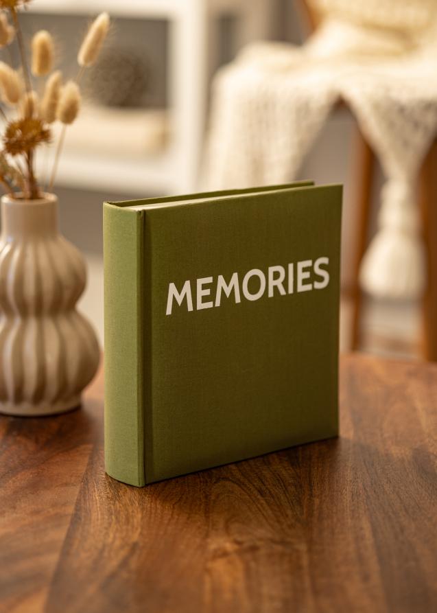 Memories Linen Album Grön - 200 bilder i 10x15 cm