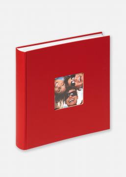 Fun Album Röd - 30x30 cm (100 Vita sidor / 50 blad)