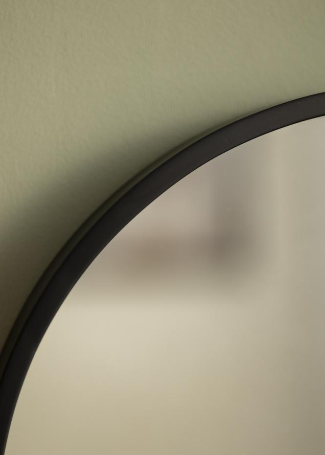 Spegel Svart Cirkel 40 cm