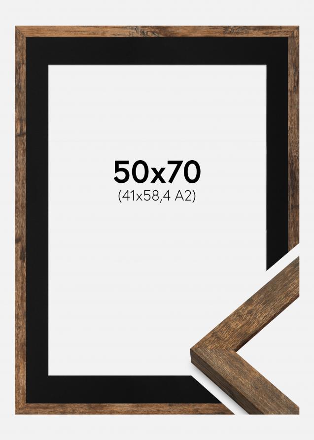 Ram Fiorito Washed Oak 50x70 cm - Passepartout Svart 42x59,4 cm (A2)