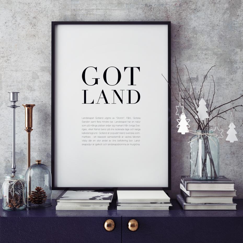 Landskap Gotland Poster