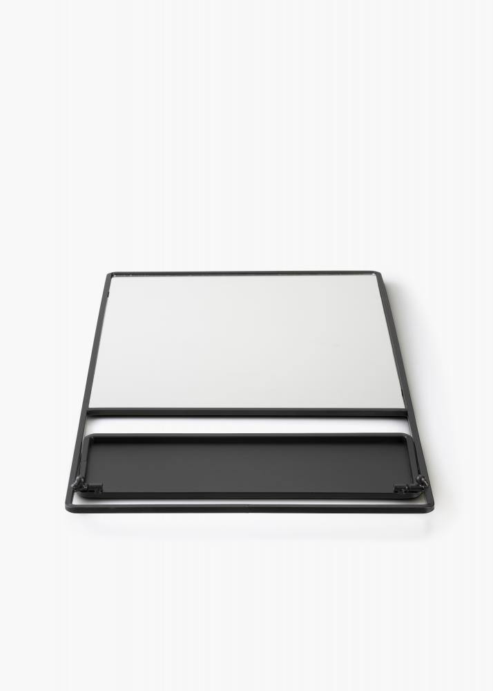 KAILA Spegel med hylla - Svart 31x60 cm