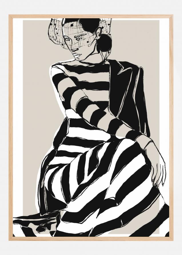 Striped Dress Poster