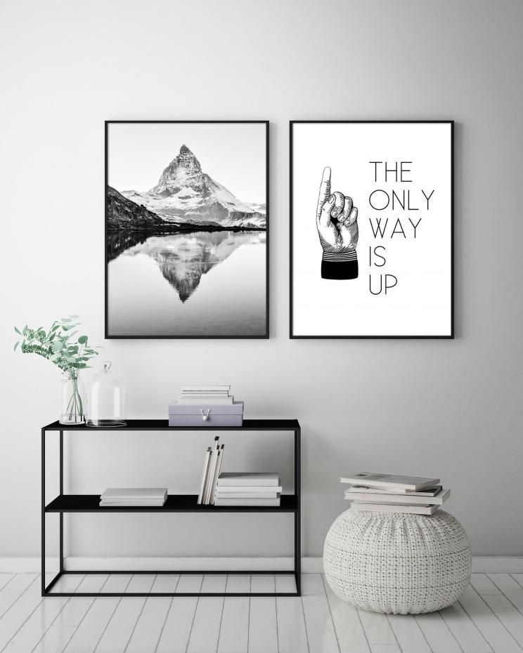 The only way is up - 30x40 cm Poster