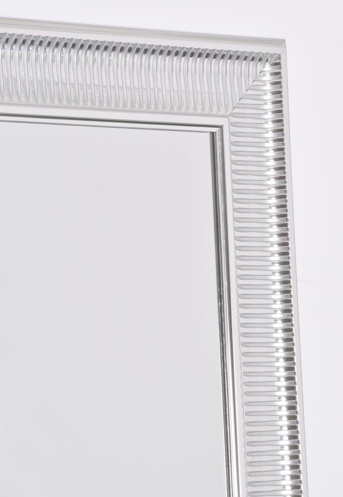 Spegel Edinburgh Gloss Silver 78x108 cm