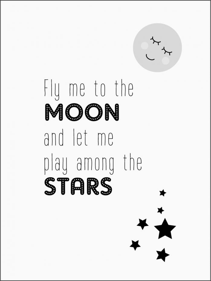 Fly me to the moon - Gr Poster
