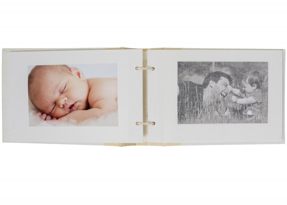 Babyalbum Bambini Creme - 23,5x16 cm (40 Vita sidor / 20 blad)