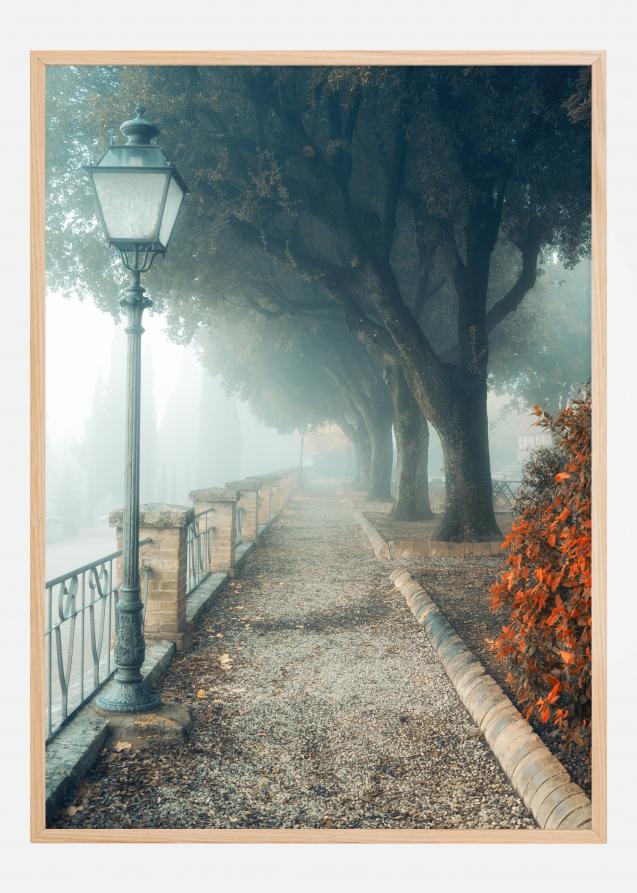 Fogy autumn day Poster