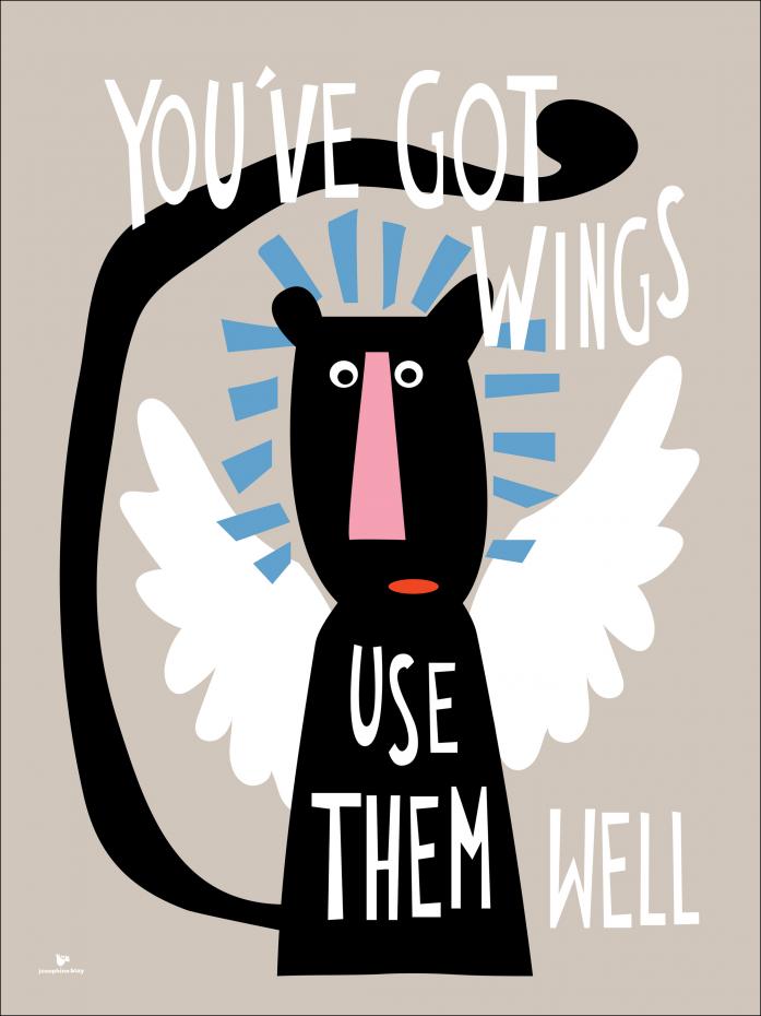 You got Wings - Beige Poster