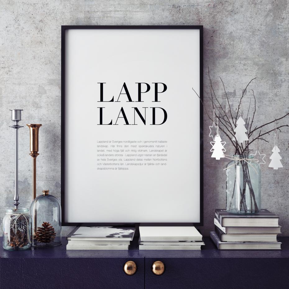 Landskap Lappland Poster