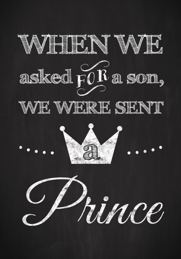 Asked for a son, we were sent a prince Poster
