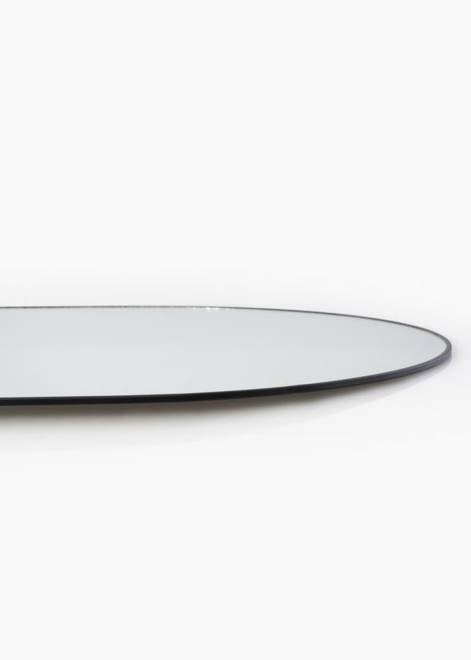 Oval Mirror Jersey- Thin Black 35x80 cm