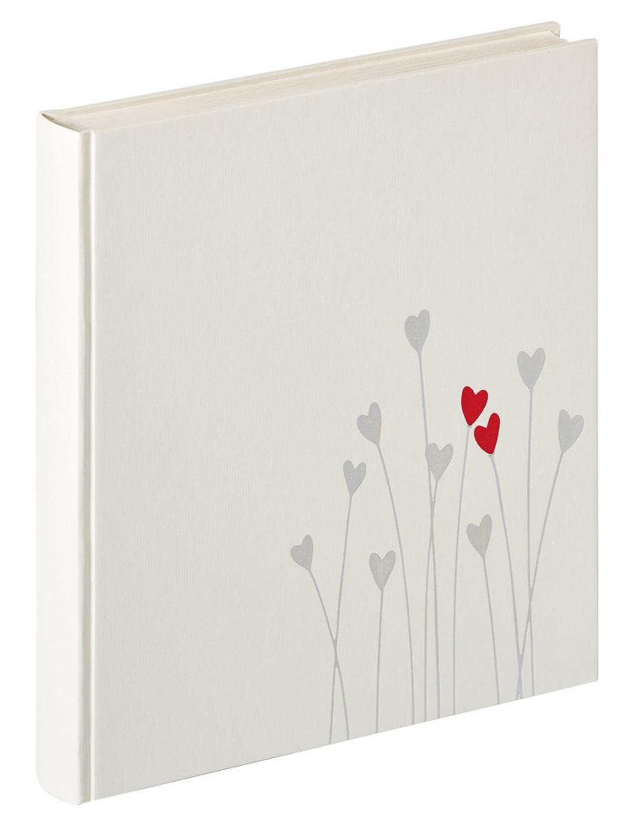 Hjärta Bröllopsalbum Vit - 28x30,5 cm (50 Vita sidor / 25 blad)