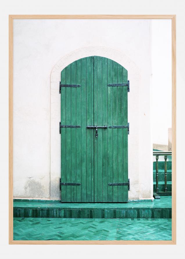Marrakesh Green Door Poster