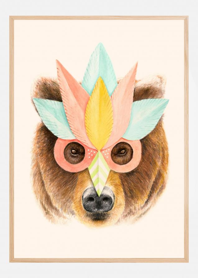 Bear Paper Mask Poster