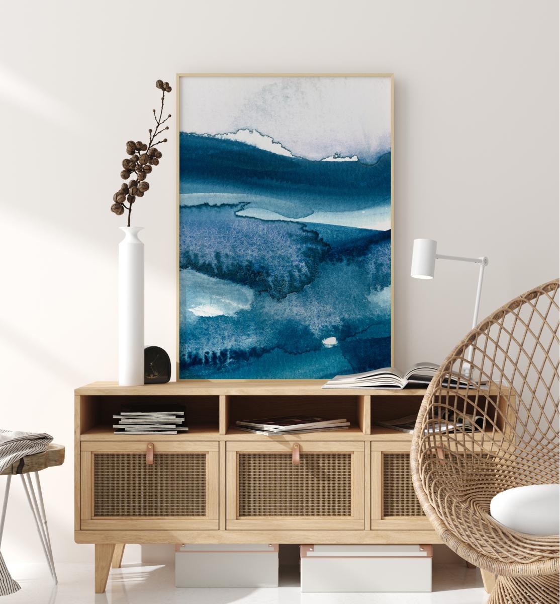Stormy sea Poster